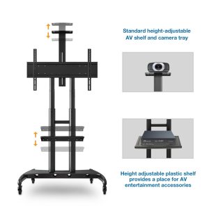 North Bayou AVA 1800-70-1P 55 to 80-inch Adjustable Smart TV Moveable Bracket Stand
