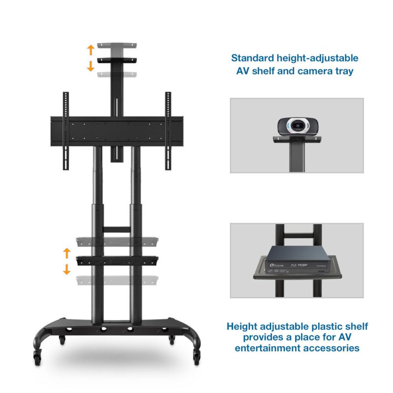 North Bayou AVA 1800-70-1P 55 to 80-inch Adjustable Smart TV Moveable Bracket Stand