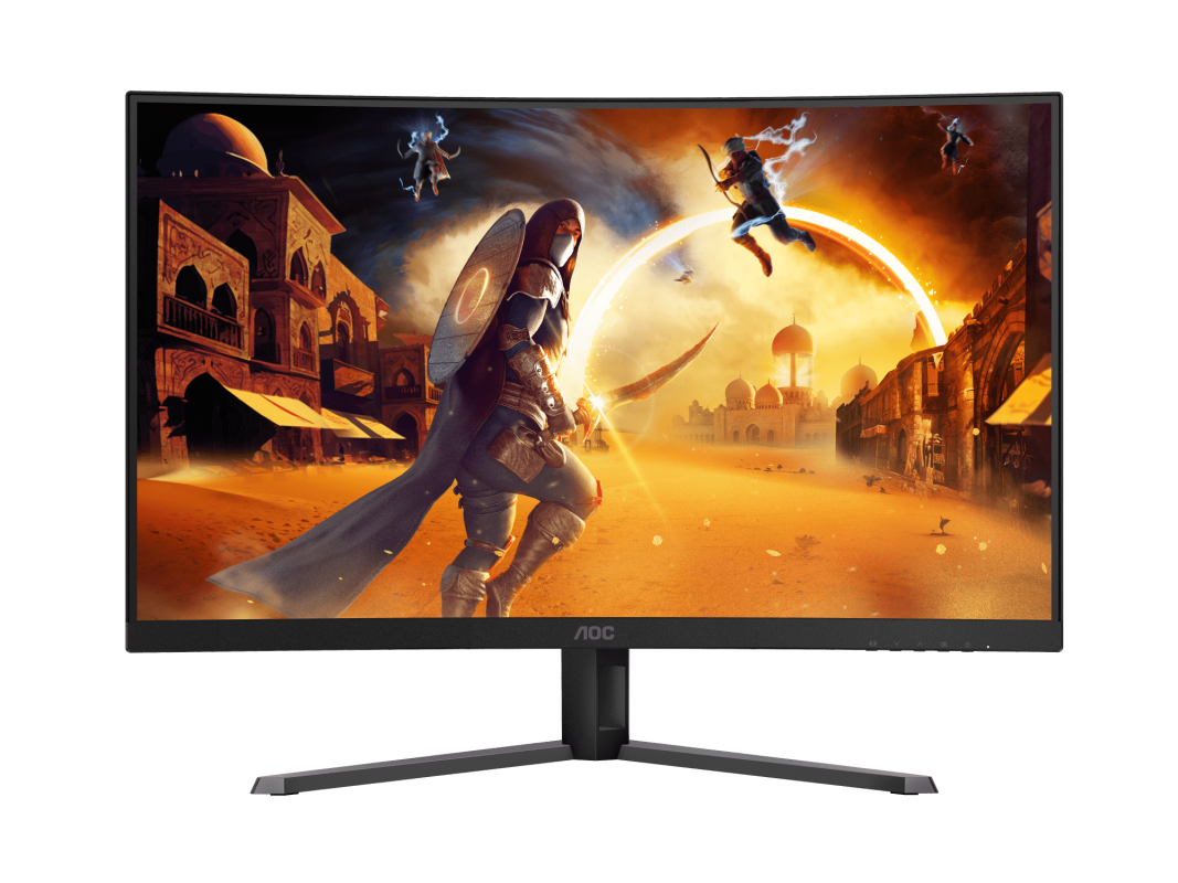 AOC 31.5" CQ32G4E Fast VA QHD HDR10 Adaptive Sync 180Hz 0.5ms Delta E<2 Frameless Curved Gaming Monitor