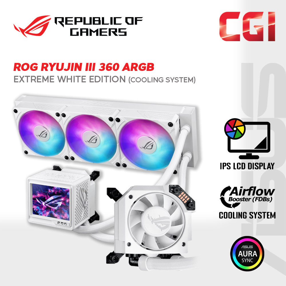 Asus ROG Ryujin III 360 ARGB Extreme White Edition Liquid CPU Cooler