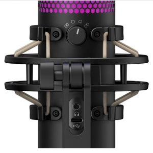 HyperX QuadCast S RGB Lighting USB Condenser Gaming & Streaming Microphone For PC, PS4, Mac (HMIQ1S-XX-RG/G)