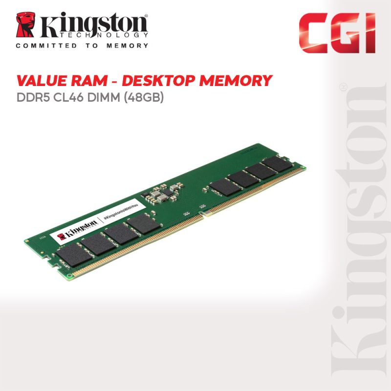 Kingston KVR56U46BD8-48 48GB DDR5-5600 CL46 288-Pin DIMM