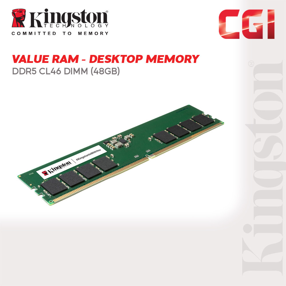 Kingston KVR56U46BD8-48 48GB DDR5-5600 CL46 288-Pin DIMM