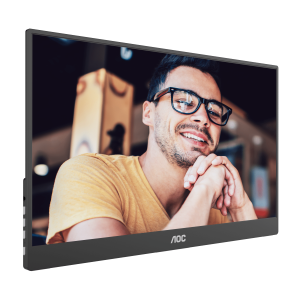 AOC 15.6" 16T10 IPS FHD 5ms Build-In-Speaker Portable Monitor with Foldable Smart Cover