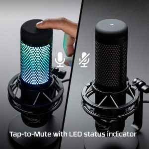 HyperX QuadCast S RGB Lighting USB Condenser Gaming & Streaming Microphone For PC, PS4, Mac (HMIQ1S-XX-RG/G)