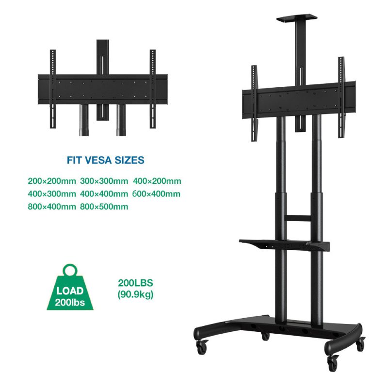 North Bayou AVA 1800-70-1P 55 to 80-inch Adjustable Smart TV Moveable Bracket Stand