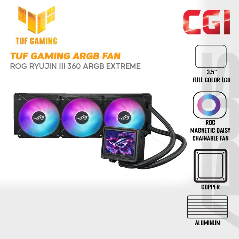 Asus ROG Ryujin III 360 ARGB Extreme Black Edition Liquid CPU Cooler