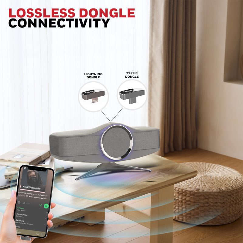 Honeywell Aviator Hi-Fi Speaker (Grey) - HC000501/AUD/AVT/GRY
