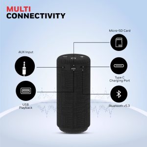 Honeywell Suono P300 Bluetooth Speaker (Black) - HC000115/AUD/BTS/P300/BLK