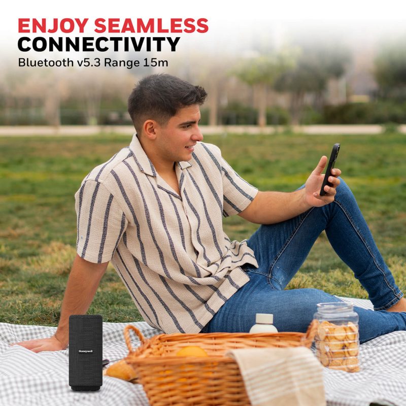 Honeywell Suono P300 Bluetooth Speaker (Black) - HC000115/AUD/BTS/P300/BLK