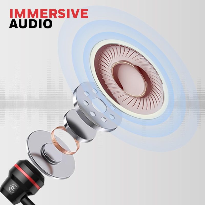 Honeywell Moxie V50 Wired Earphone (Black) - HC000401/AUD/WEP/BLK/3.5