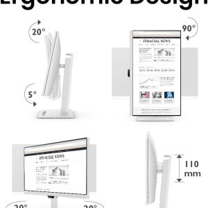 BenQ 32'' GW3290QT IPS 2K QHD 75Hz 5ms 99% sRGB USB-C MST Build-In-Speakers Noise Filter Mic Ergonomic Eye-Care Monitor