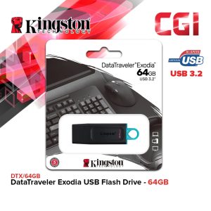 Kingston DataTraveler Exodia USB 3.2 Gen 1 Flash Drive - 64GB (DTX/64GB)