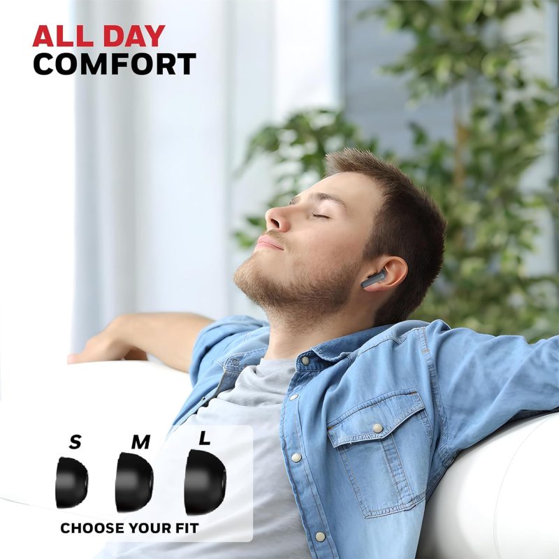 Honeywell Moxie V1400 Truly Wireless Earbuds (Black) - HC000323/AUD/TWS/BLK