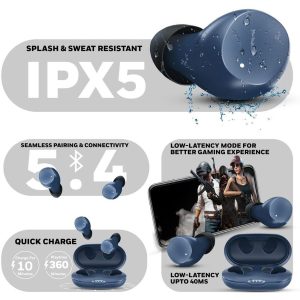 Honeywell Suono P2200 Truly Wireless Earbuds (Blue) - HC000327/AUD/TWS/BLU