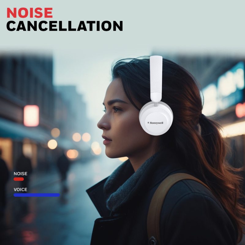 Honeywell Moxie V20 Bluetooth Headphone (White) - HC000012/AUD/HP/V20/WHT