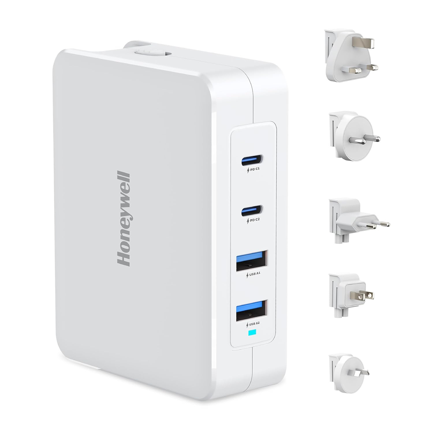 Honeywell Zest Charger GAN 140W Ultra-Fast Wall Charger (White) - HC000050/CHG/GAN/WHT/140W