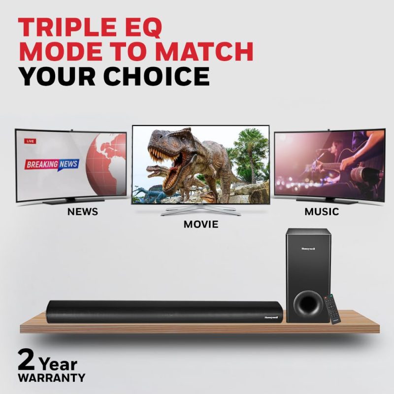 Honeywell Trueno U3000 Soundbar - HC000259/AUD/SB/U3000/BLK