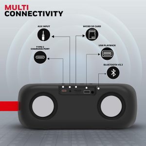 Honeywell Trueno U300 Bluetooth Speaker (Black) - HC000118/AUD/BTS/U300/BLK
