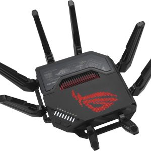 Asus GT-BE98 ROG Rapture Quad-band WiFi 7 320MHz 6GHz 4096-QAM Dual 10G Quad 2.5G Aura RGB AiProtection Pro Aimesh Gaming Router