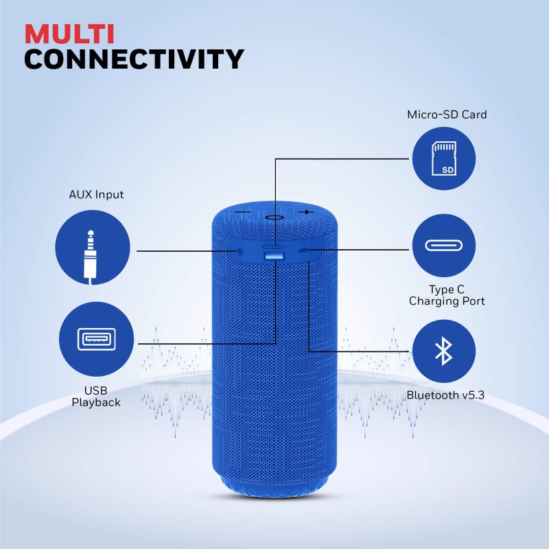Honeywell Suono P300 Bluetooth Speaker (Blue) - HC000116/AUD/BTS/P300/BLU