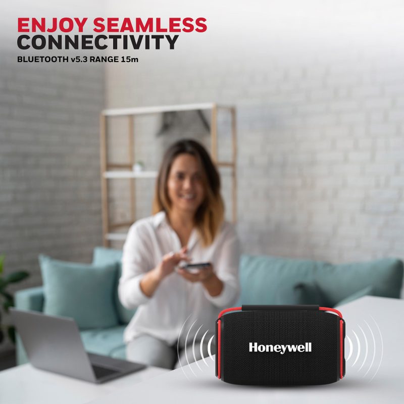 Honeywell Suono P400 Bluetooth Speaker (Black) - HC000117/AUD/BTS/P400/BLK