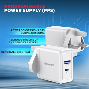 Honeywell Zest Charger PD 30W Ultra-Fast Charger Wall Charger (White) - HC000039/CHG/PD/WHT/30W/UK