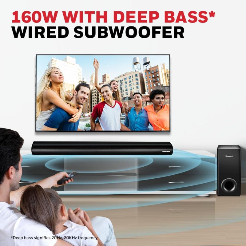 Honeywell Trueno U3000 Soundbar - HC000259/AUD/SB/U3000/BLK