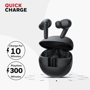 Honeywell Moxie V1400 Truly Wireless Earbuds (Black) - HC000323/AUD/TWS/BLK
