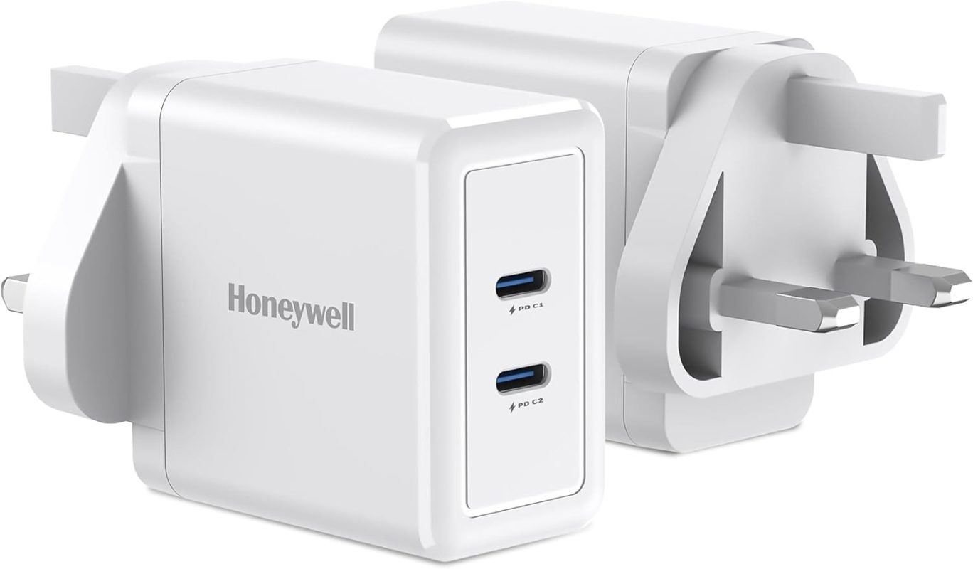 Honeywell Zest Charger GAN 45W Ultra-Fast Wall Charger (White) - HC000044/CHG/GAN/WHT/45W/UK