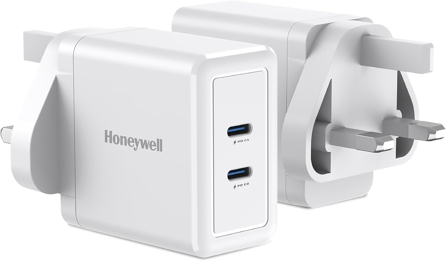 Honeywell Zest Charger GAN 45W Ultra-Fast Wall Charger (White) - HC000044/CHG/GAN/WHT/45W/UK