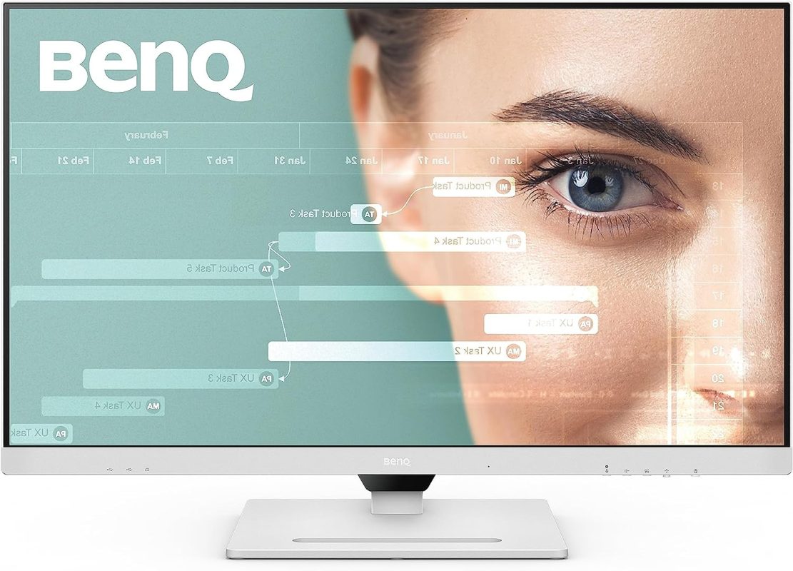 BenQ 32'' GW3290QT IPS 2K QHD 75Hz 5ms 99% sRGB USB-C MST Build-In-Speakers Noise Filter Mic Ergonomic Eye-Care Monitor