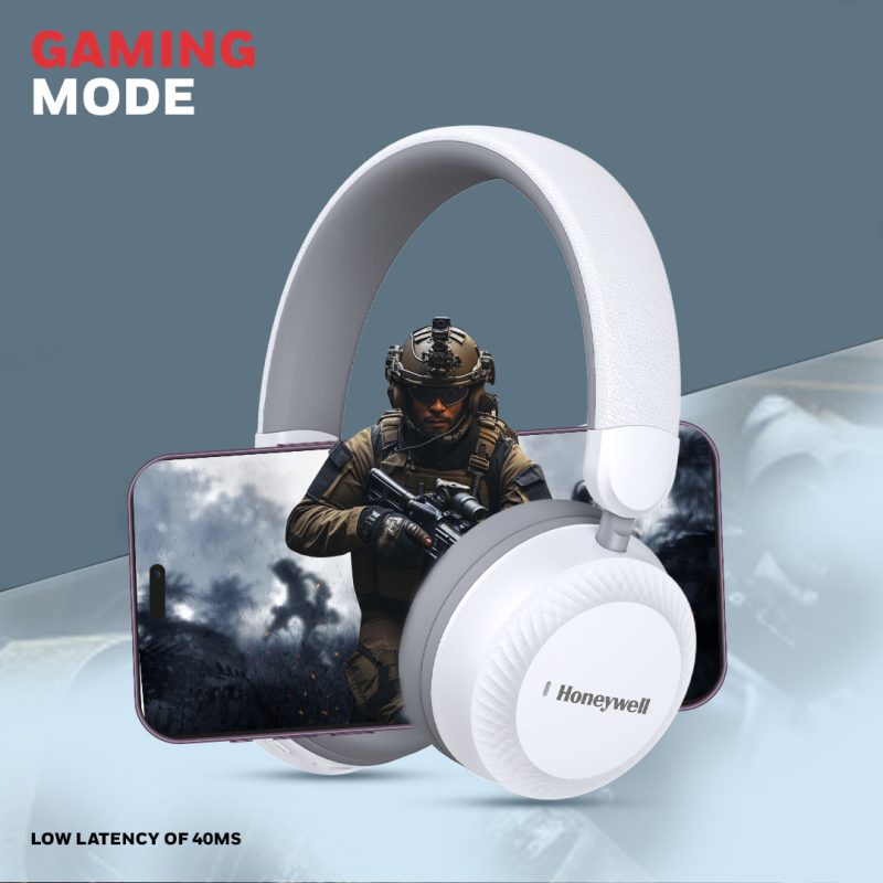 Honeywell Moxie V20 Bluetooth Headphone (White) - HC000012/AUD/HP/V20/WHT