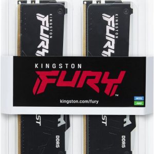 Kingston 54GB (2X32GB) DDR5 6000MT/s CL36 288 Pin DIMM FURY Beast Black RGB EXPO (Kit of 2) - KF560C36BBEAK2/64