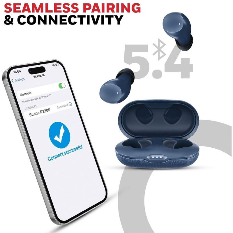 Honeywell Suono P2200 Truly Wireless Earbuds (Blue) - HC000327/AUD/TWS/BLU
