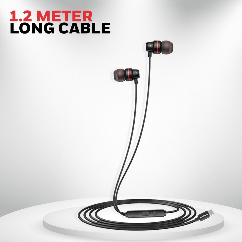 Honeywell Suono P60 Wired Earphone (Black) - HC000402/AUD/WEP/BLK/TYPEC