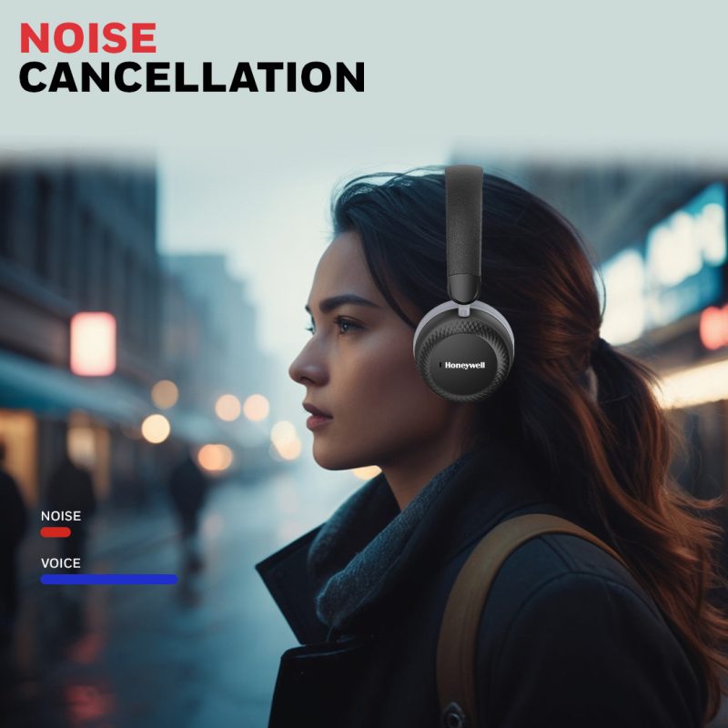 Honeywell Moxie V20 Bluetooth Headphone (Black) - HC000011/AUD/HP/V20/BLK