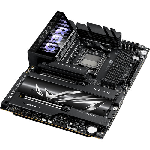 Asus ROG Crosshair X870E Hero AM5 Socket PCIe 5.0 DDR5 WiFi 7 Polymo Lighting II USB 4 Motherboard BUNDLE AMD R7-9800X3D Set