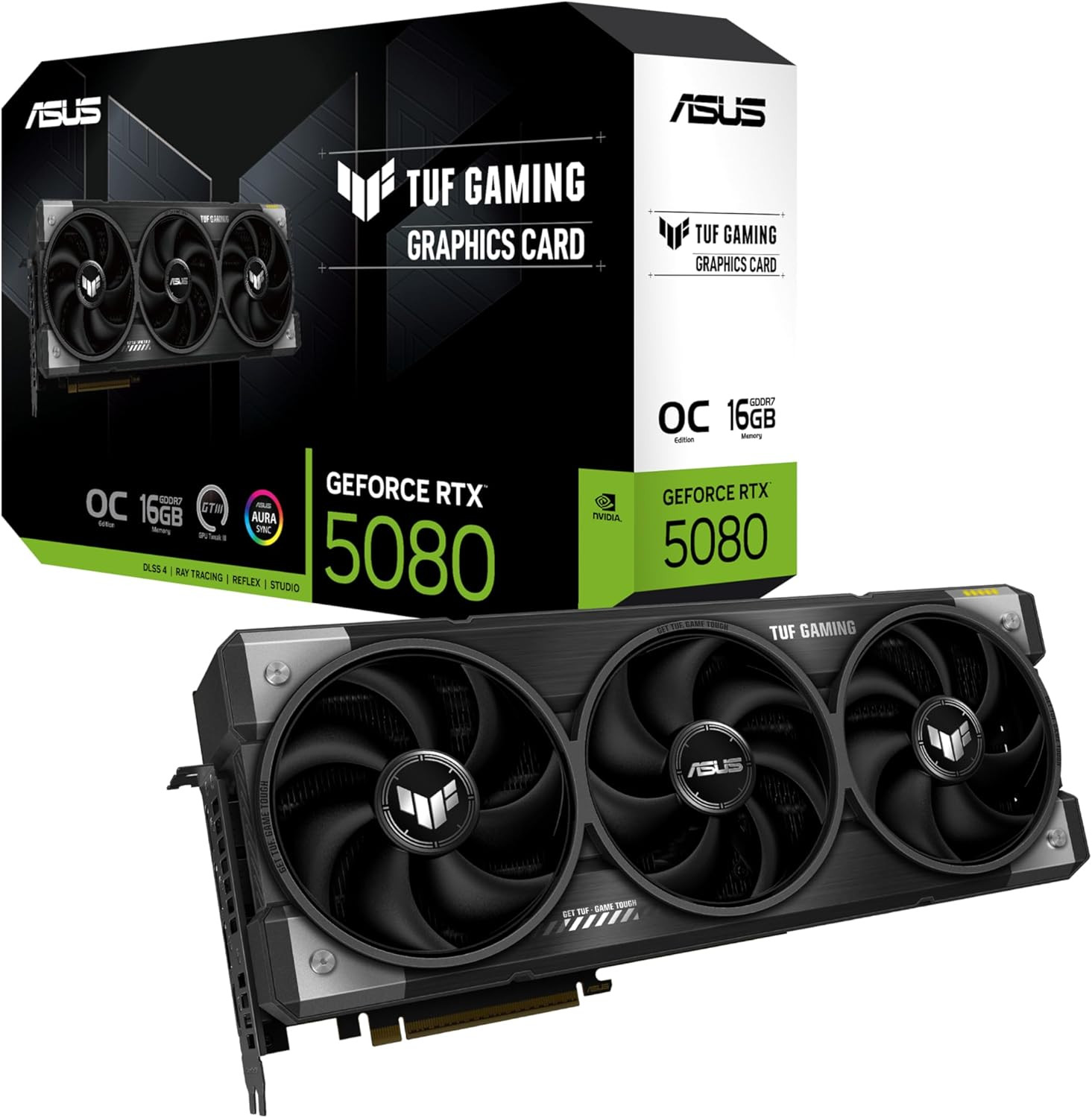 ASUS TUF Gaming GeForce RTX? 5080 16GB GDDR7 OC Edition Graphic Card Bundle TUF Gaming 1200G PSU