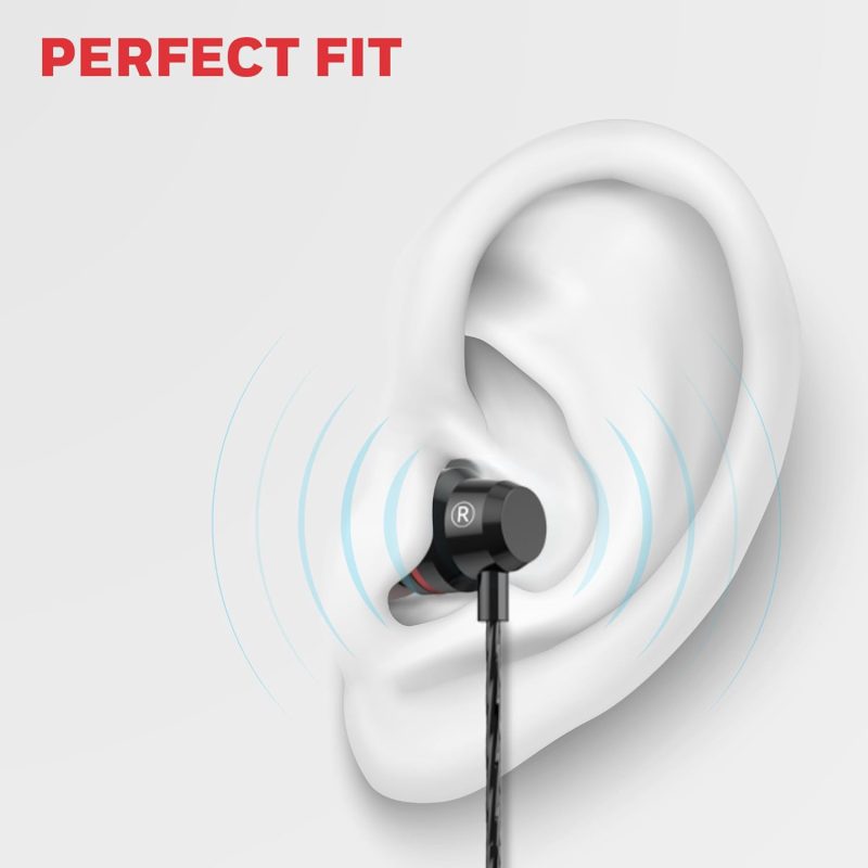 Honeywell Moxie V50 Wired Earphone (Black) - HC000401/AUD/WEP/BLK/3.5