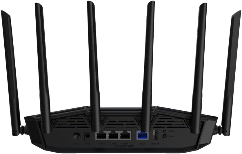 Asus Gaming TUF-BE6500 Dual Band WiFi 7 6500 Mbps AiMesh Ai Protection Pro Extendable Gaming Router