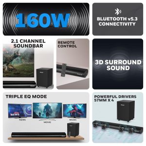 Honeywell Trueno U2000 Soundbar - HC000258/AUD/SB/U2000/BLK
