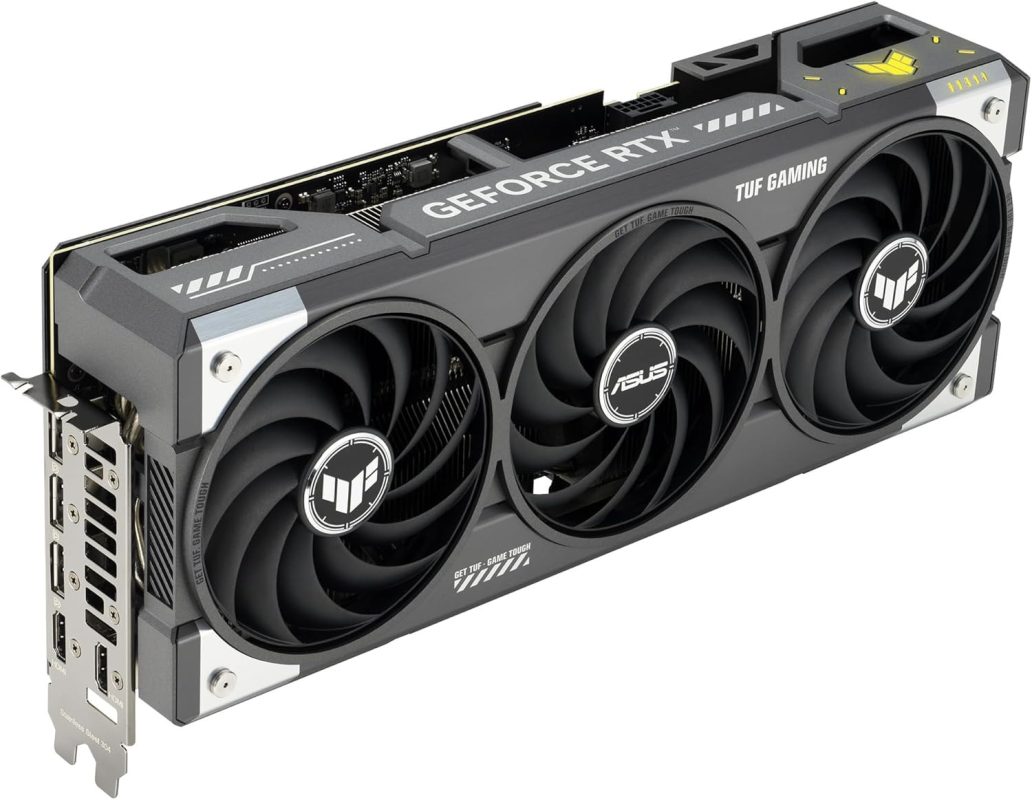 ASUS TUF Gaming GeForce RTX? 5070 Ti 16GB GDDR7 OC Edition (PCIe? 5.0, HDMI?/DP 2.1, 3.125-slot, military-grade components, protective PCB coating, axial-tech fans) - TUF-RTX5070Ti-O16G Gaming