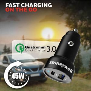 Honeywell Micro CLA 45W PD Smart Car Charger - HC000053/CHG/CLA/BLK/PD/45W