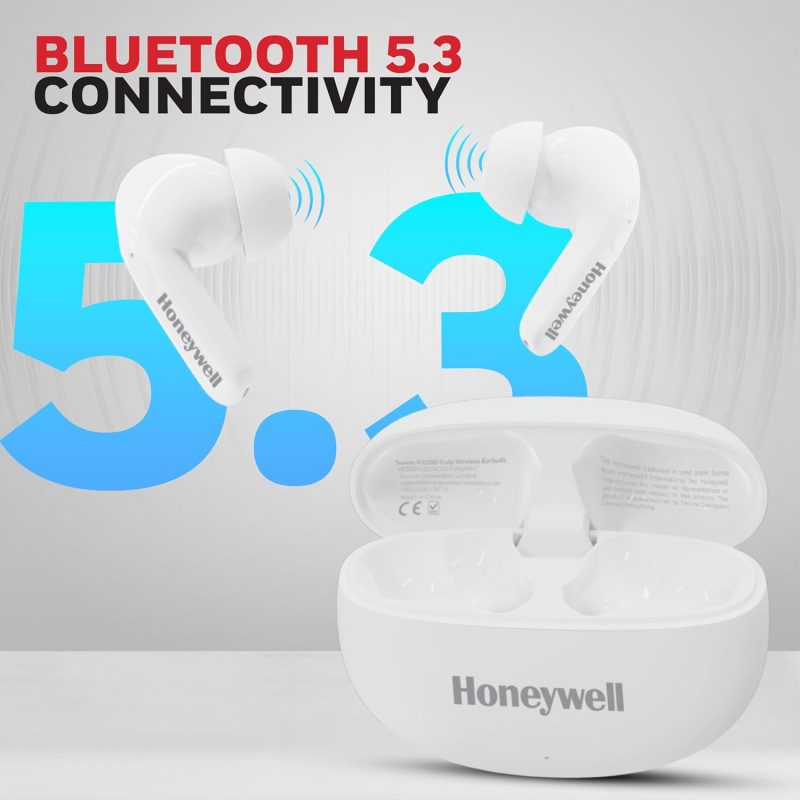 Honeywell Suono P2100 Truly Wireless Earbuds (White) - HC000322/AUD/TWS/WHT