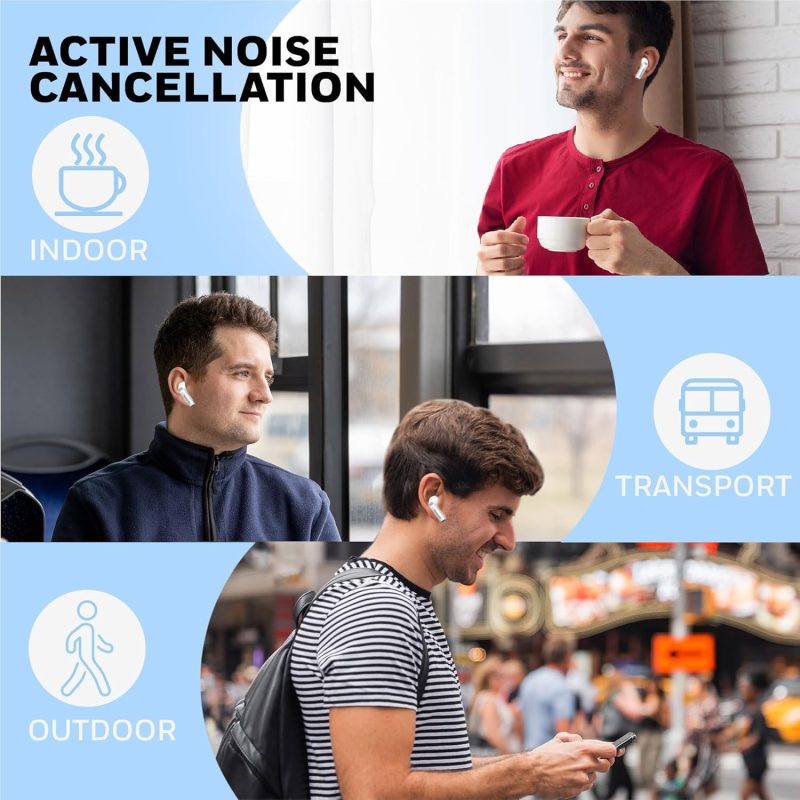 Honeywell Trueno U5100 Truly Wireless ANC Earbuds (White) - HC000315/AUD/TWS/ANC/WHT