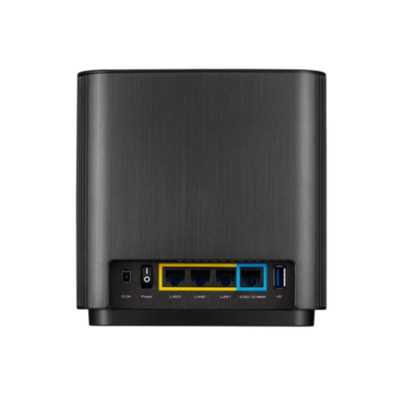 Asus ZenWiFi XT8 AX6600 WiFi 6 AiProtection Pro Alexa IFTTT Tri-Band Mesh WiFi System - Black (Pack of 2)