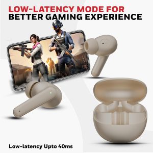 Honeywell Moxie V1400 Truly Wireless Earbuds (Camel) - HC000325/AUD/TWS/CML
