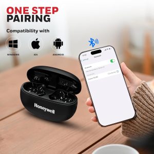 Honeywell Suono P2100 Truly Wireless Earbuds (Black) - HC000321/AUD/TWS/BLK