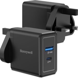 Honeywell Zest Charger PD 30W Ultra-Fast Charger Wall Charger (Black) - HC000040/CHG/PD/BLK/30W/UK